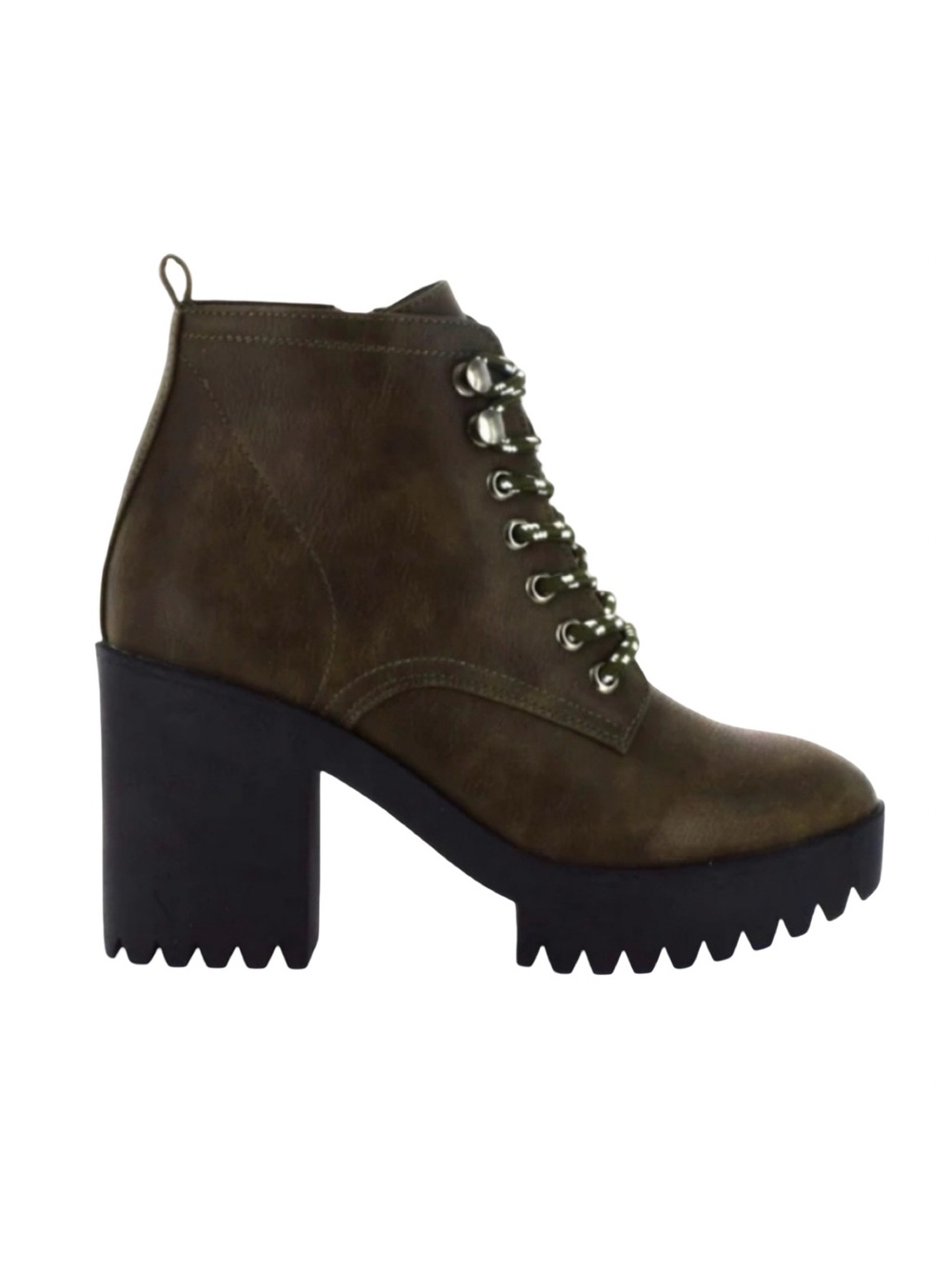 Seven7 Flatiron Platform Booties - Size 8 - Green